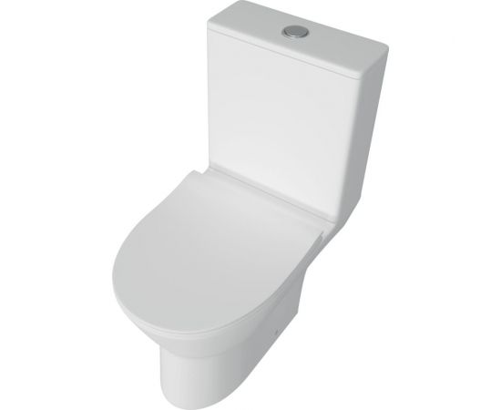 Напольный унитаз Teymi Ritta безободковый, сиденье микролифт T40803 ЦБ-00267141 – изображение 8