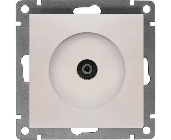 Телевизионная одноместная розетка UNIVersal серия афина, с/у, тупиковая, 75ом, ч/д 4-2400мгц, жемчуг еврослот A0027-OBr 