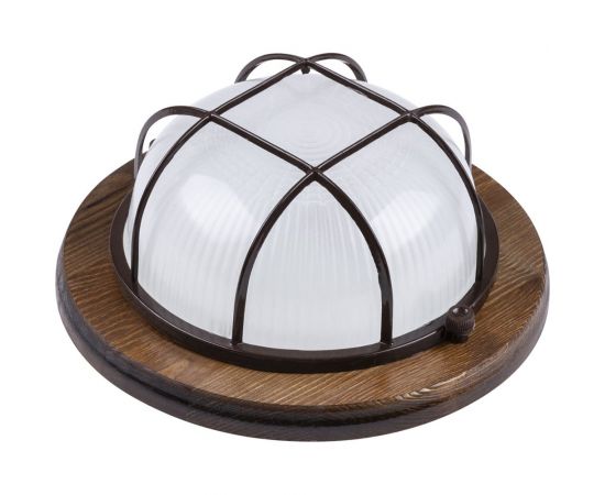 Светильник TDM НПБ1302 венге круг с решеткой 60Вт IP54 SQ0303-0433 