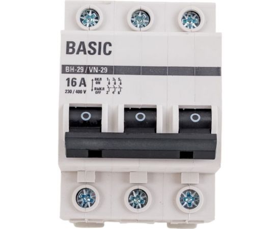 Выключатель ??агрузки EKF 3P ВН-29 Basic 16А SQSL29-3-16-bas 
