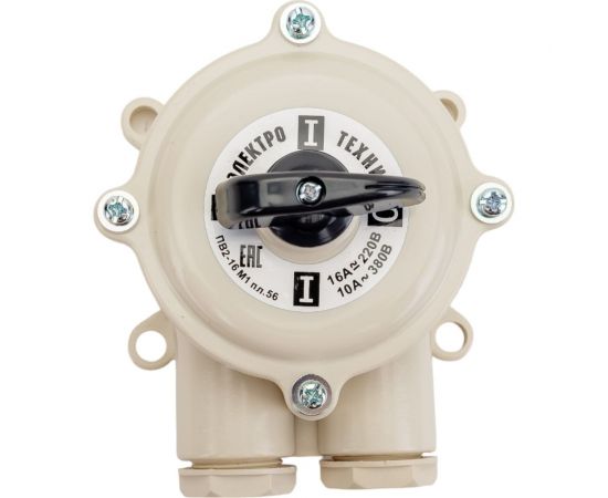 Пакетный выключатель Электротехник ПВ 2-16 М1 пл. 56 (16А, пластмассовый корпус, IP56), ET001802 