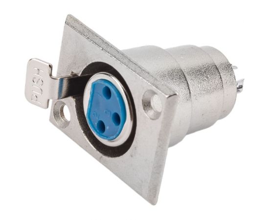 Разъем XLR 3P гнездо Pro Legend металл на корпус, PL2192 