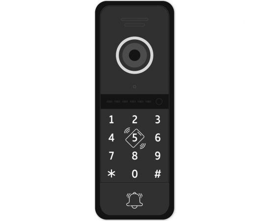 Вызывная панель Novicam fantasy mrk fhd black со встроенной скуд 4858 