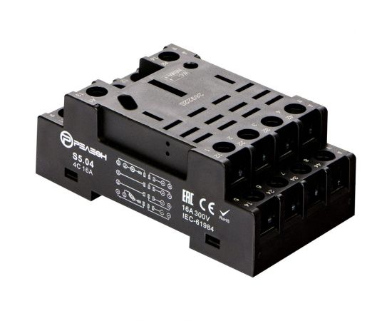 Розетка для реле РЕЛЕОН RP5.34 и модуля PM9 S504 