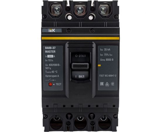 Автоматический выключатель IEK ВА88-37 3Р 320А 35кА MASTER SVA40-3-0320-02 