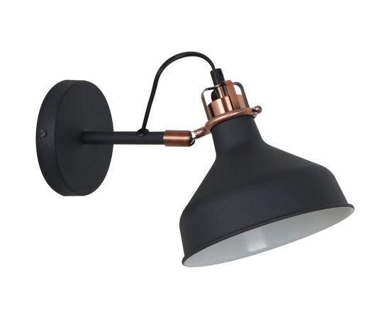 Настенный светильник Camelion WML-425 C62 черный+медь, Amsterdam, 1хE27, 40Вт, 230В, металл 13020 