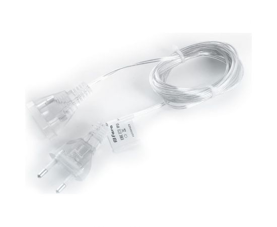 Сетевой шнур для гирлянд FERON 5м, 2х0,5мм2, прозрачный, DM305 41659 