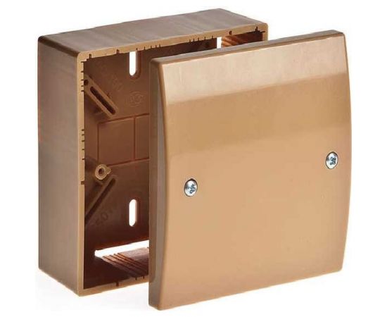 Универсальная коробка для кабель каналов Рувинил 100x100x55 мм 65019К 