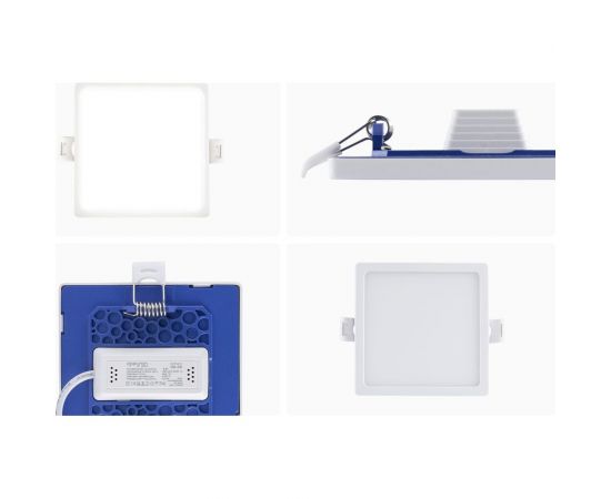 Светодиодная панель Apeyron встраиваемая квадратная 220В, 8Вт, алюминиевый корпус, изолированный драйвер ДН 06-26 – изображение 13