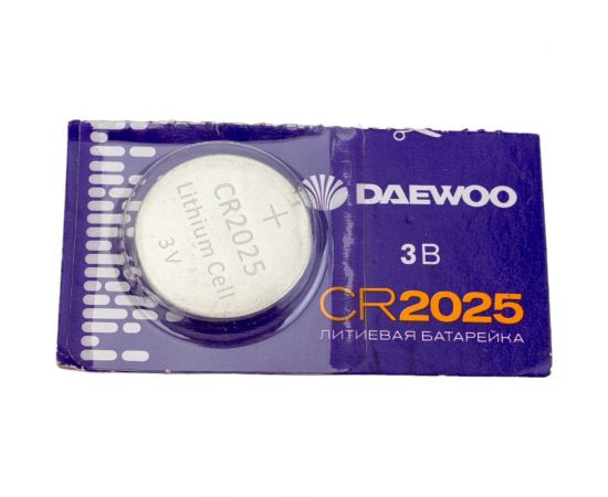 Литиевая батарейка DAEWOO CR2025 Lithium BL-5 5030206 – изображение 2