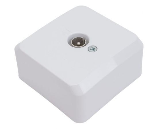 Розетка TV Schneider Electric 1-м ОП Этюд белая SchE TVA-002B – изображение 2