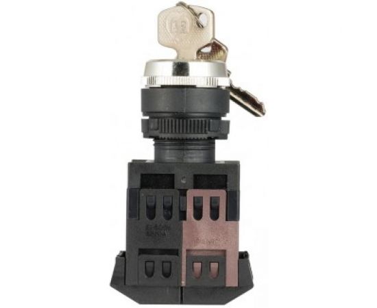 Переключатель EKF АKS-22, черный, c замком, возвратный, NO NC, PROxima aks-22 – изображение 2