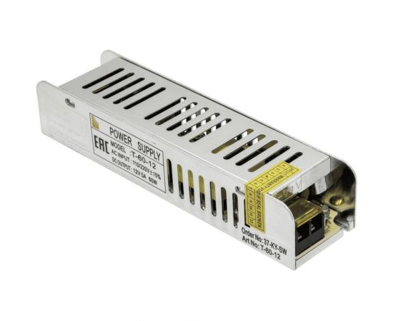 Компактный узкий блок питания SWG 60 W, 12V, T-60-12 00000000418 – изображение 2