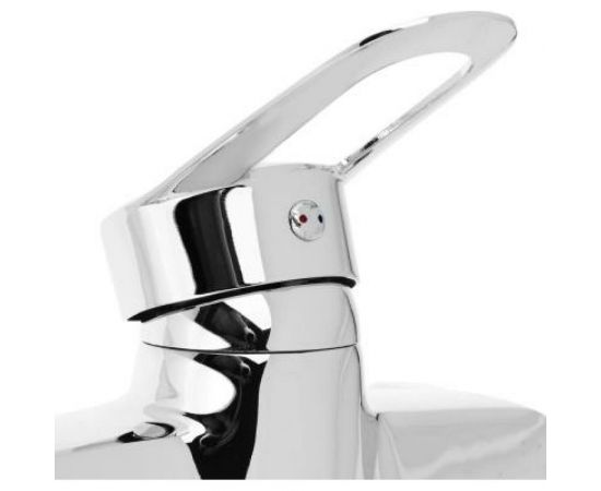 Смеситель для ванны СоюзКран с душем, плоский излив 35 см, керамический картридж 40 мм, хром, цинк SK09-I124 567-028 – изображение 2