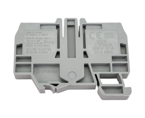 Проходной зажим DKC HMM.10 GR серый 10 кв.мм ZHM330GR – изображение 2