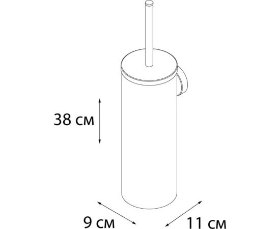 Настенный ерш FIXSEN "hotel" черный fx- 31013B – изображение 3