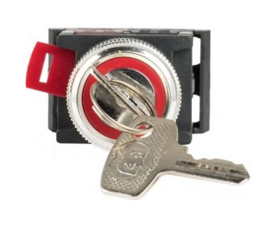 Переключатель EKF АKS-22, черный, c замком, возвратный, NO NC, PROxima aks-22 – изображение 3