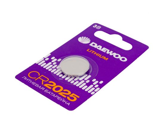Литиевая батарейка DAEWOO CR2025 Lithium BL-1 5034143 – изображение 3