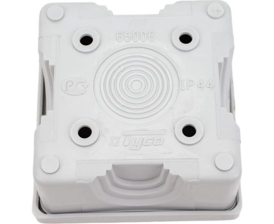 Распределительная коробка для открытой проводки Рувинил Тусо 74x74x40 мм серая 65006 – изображение 3