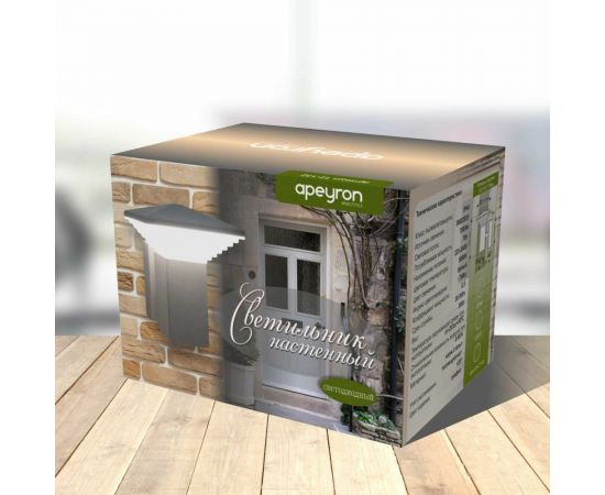 Светодиодный настенный светильник Apeyron 220 В, 7 Вт, IP44, 700 Лм, 5000 K, 13х13х17 см/12-132 – изображение 3