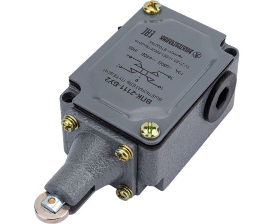 Путевой выключатель Электротехник ВПК-2111-БУ2, толкатель с роликом, IP65, ET000755 – изображение 4