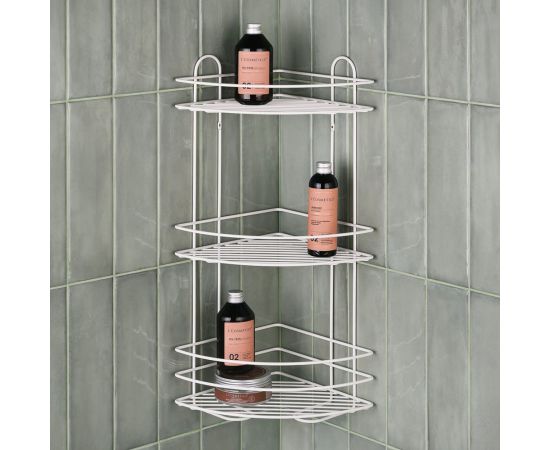 Угловая полка ЧМЗ 23,4x23,4x58,5 см., цвет белый 501-006-08 – изображение 4