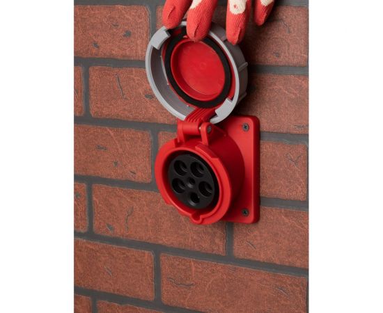 Стационарная внутренняя угловая розетка EKF 4352 3Р РЕ N 63А 380В IP67 PROxima SQps-4352-63-380 ps-4352-63-380 – изображение 4