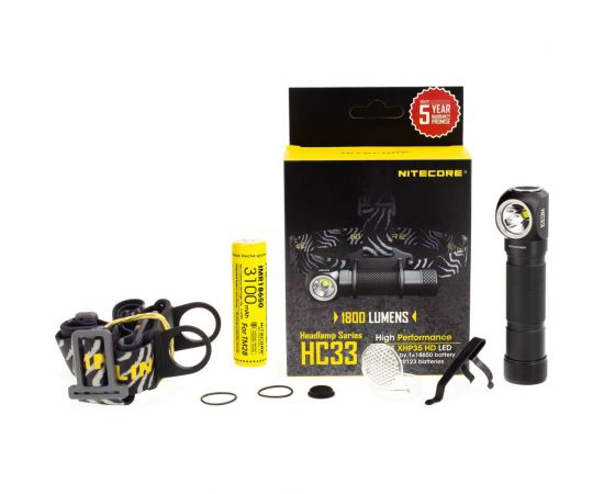 Налобный фонарь Nitecore HC33 CREE XHP35 HD 90 16962 – изображение 5