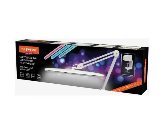 Настольная бестеневая лампа DASWERK 117 светодиодов 4 режима яркости 237954 – изображение 6