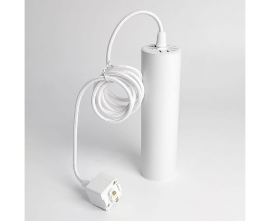 Трековый однофазный светильник на шинопровод FERON al196 на подвесе, под лампу gu10, белый, 48556 – изображение 8