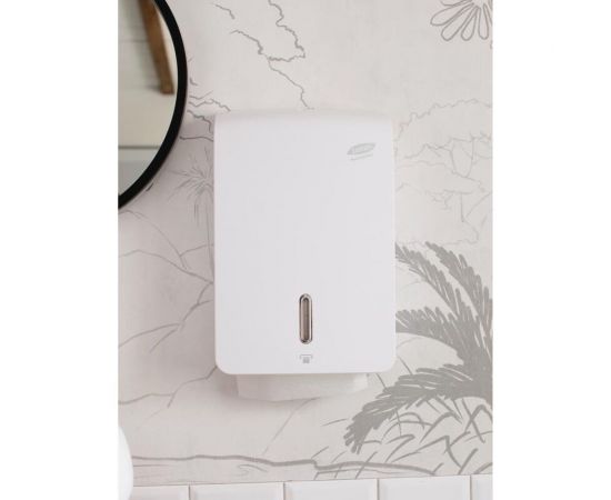 Диспенсер для листовых полотенец Luscan Professional prof etalon z-сложение, maxi, белый 151061, 1569734 – изображение 9