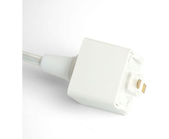 Трековый однофазный светильник на шинопровод FERON al197 на подвесе, под лампу e27, белый, 48554 – изображение 9