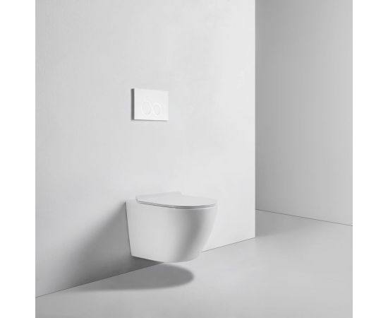 Унитаз подвесной безободковый белый с сиденьем с микролифтом BOND F01-10 – изображение 9