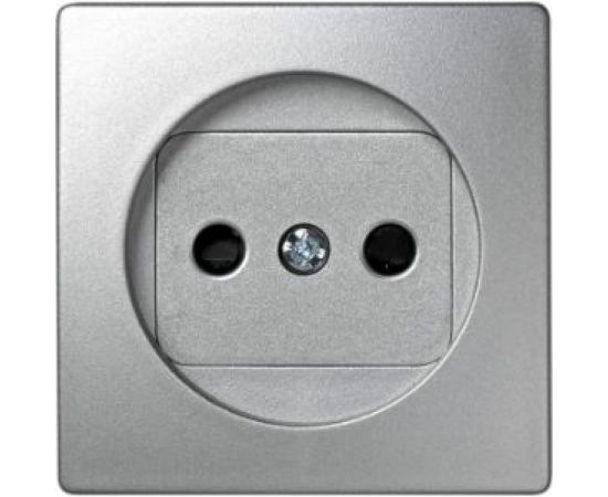 Накладка со шторками на розетку без заземления Simon, S73 Loft, алюминий С73040-0063 