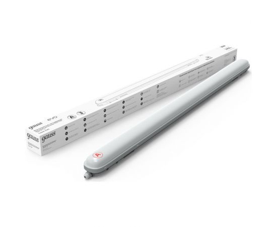 Светильник Gauss IP65 LED ССП-176 EVO IP65 1200х76х66 36W 3960lm 6500K с БАП на 1ч, 1/12 864425336A 
