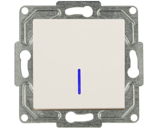 1-клавишный выключатель GUNSAN Eqona с индикацией крем 16401200-250102 