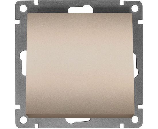 Одноклавишный выключатель UNIVersal серия афина, с/у, 10а, 220в, шампань еврослот A0021-Br 