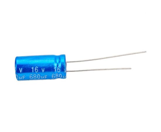 Электролитический конденсатор JB Capacitors 680мкФ, 16В, -55/105C, 8x16мм, JRB1C681M03500800160000BST-07 