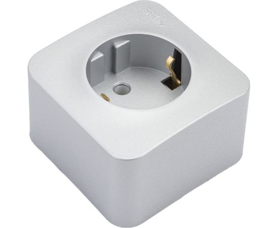 Наружная розетка Schneider Electric Blanca Алюминий, с заземлением, без шторок, 16А, 250В SE BLNRA010113 
