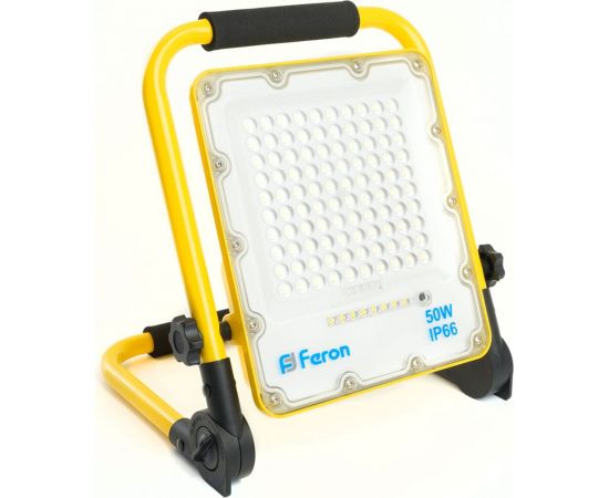 Переносной светодиодный прожектор FERON ll-951 с зарядным устройством ip66 50w 6400k 48676 
