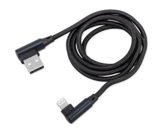 Дата-кабель ARNEZI зарядный iPhone 6/7/8/X Черный угловой A0605028 