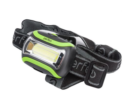 Светодиодный налобный фонарь Perfeo Alaska, зелёный 30014873 