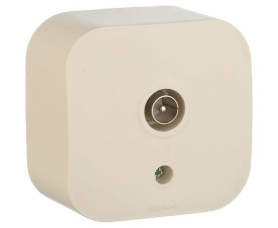 TV-розетка Legrand 1-м ОП "звезда" Quteo слоновая кость Leg 782245 255259 