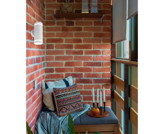 Садово-парковый светильник FERON DH1002, GX53 15 Вт, на стену вверх/вниз, 230V, белый 48316 – изображение 11