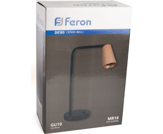 Светильник FERON под лампу DE185 BELL MR16 35W, 230V, GU10, золото и черный 48426 – изображение 14