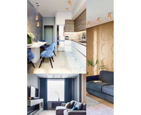 Потолочный светильник FERON ml185 barrel bell mr16, 35w, 230v, gu10, золото, 48417 – изображение 14