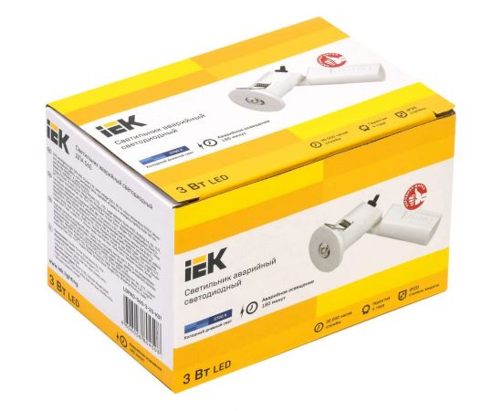 Аварийный светильник IEK ДПА 060 непостоянного действия, 3ч, IP20 LDPA0-060-3-20-K01 – изображение 2