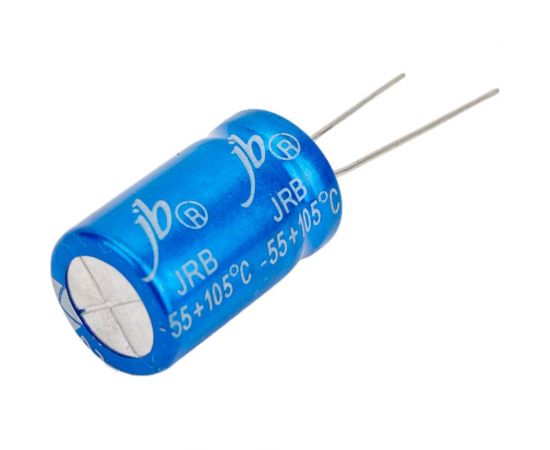 Электролитический конденсатор JB Capacitors 2200мкФ, 25В, -55/105C, 13x21мм, JRB1E222M05001300210000BST-56 – изображение 2