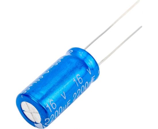 Электролитический конденсатор JB Capacitors 2200мкФ, 16В, -55/105C, 10x20мм JRB1C222M05001000200000BST-40 – изображение 2