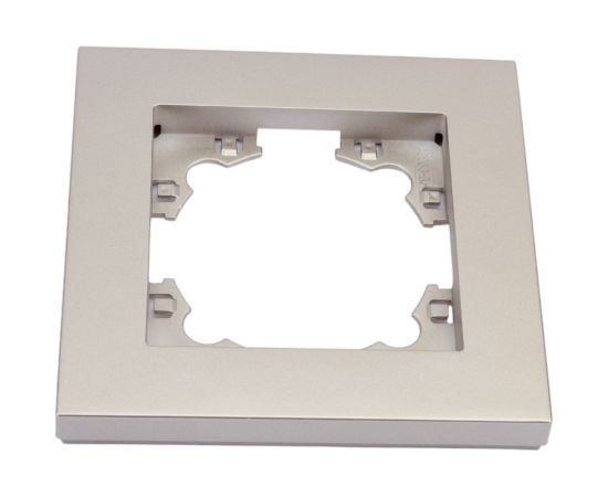 Одноместная горизонтальная рамка UNIVersal серия афина шампань еврослот A0053-Br – изображение 2